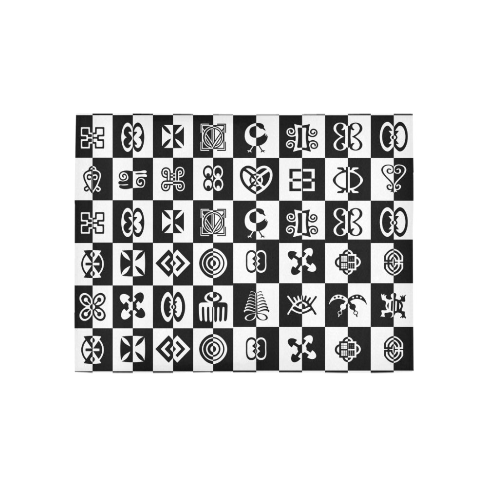 ADINKRA CHECCMATE Area Rug 5'3''x4'