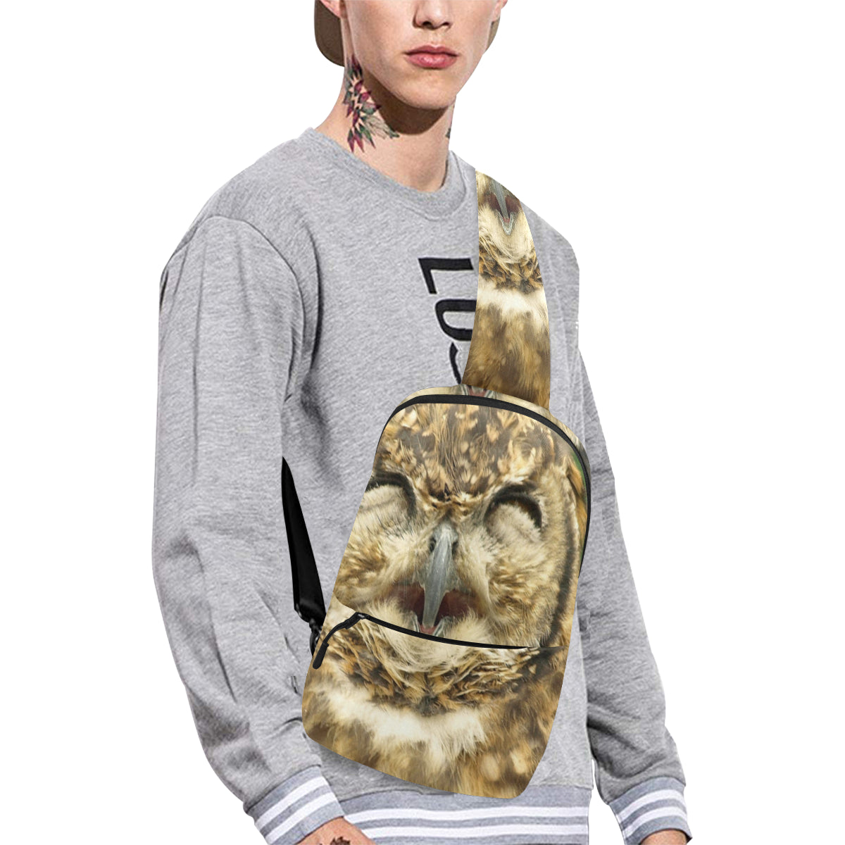 FUNNY OWL Chest Bag (Model 1678)
