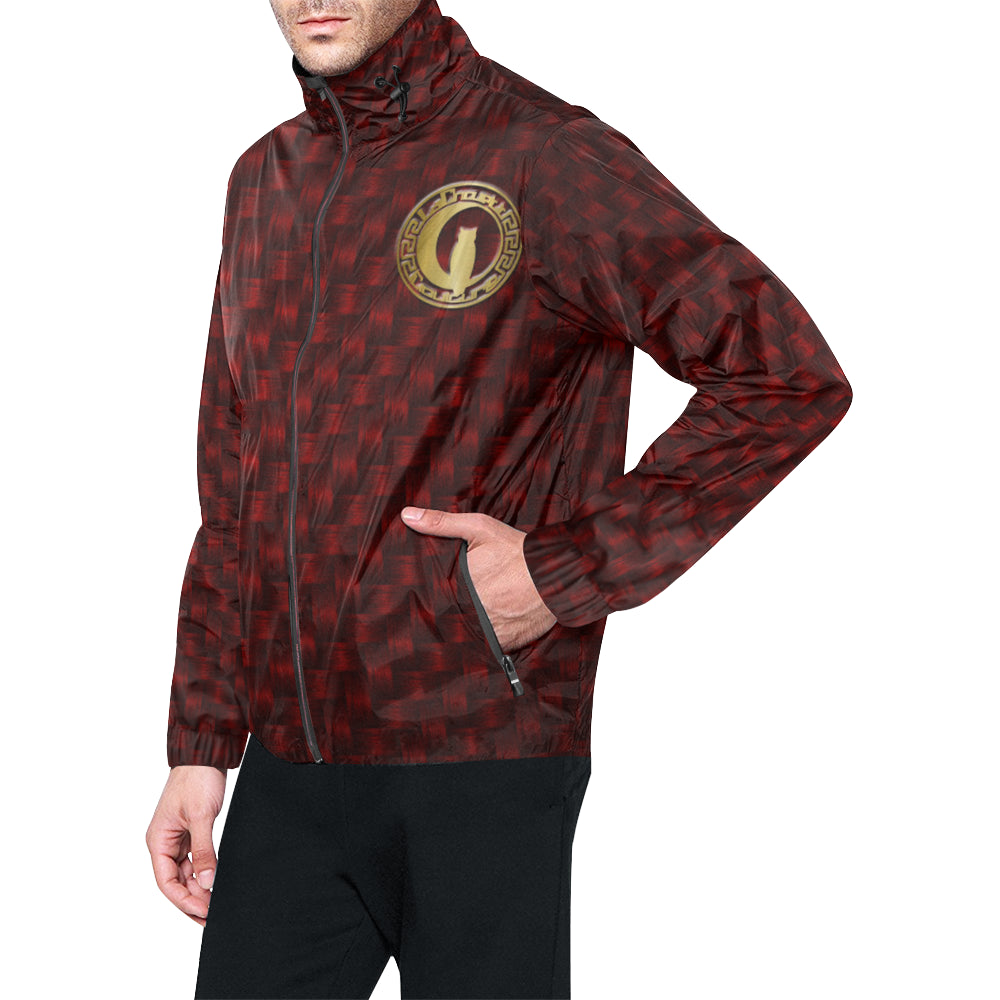 PAGNE RED All Over Print Windbreaker for Unisex