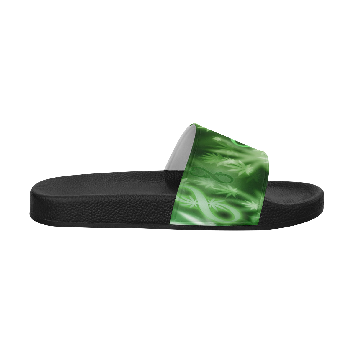 INFINITY GREEN COSMOS Men's Slide Sandals (Model 057)