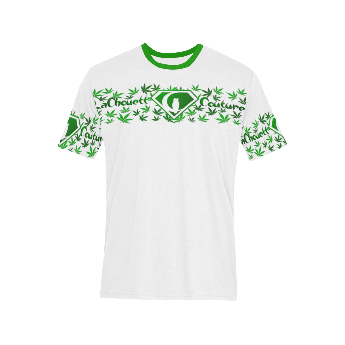SUPER DANK WHT Men's All Over Print T-Shirt (Solid Color Neck) (Model T63)