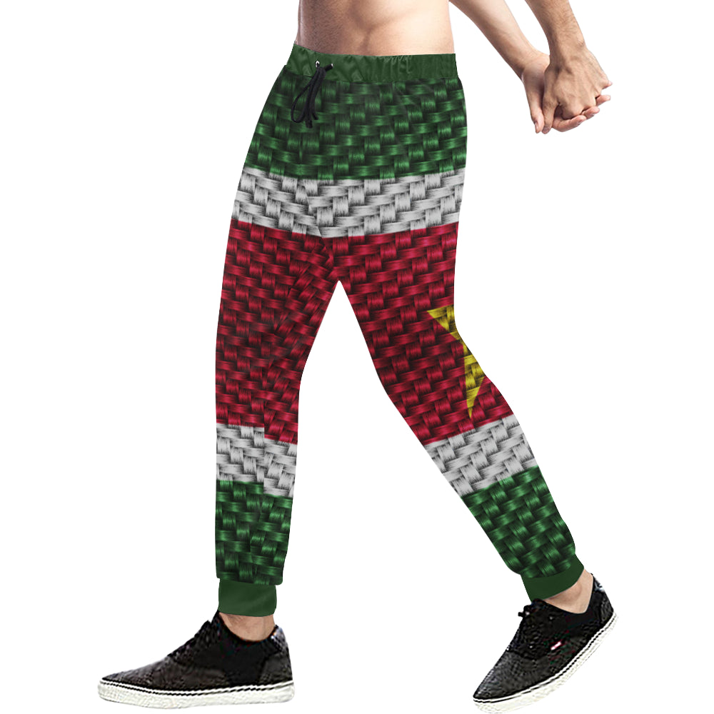 SURINAME FLAG Men's All Over Print Sweatpants (Model L11)