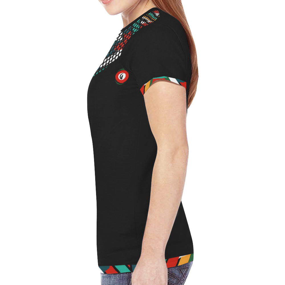 TEMBE ART BLING New All Over Print T-shirt for Women