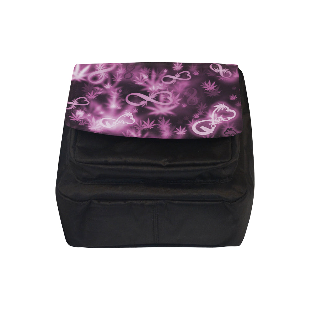 INFINITY PURPLE COSMOS Crossbody Nylon Bags (Model 1633)