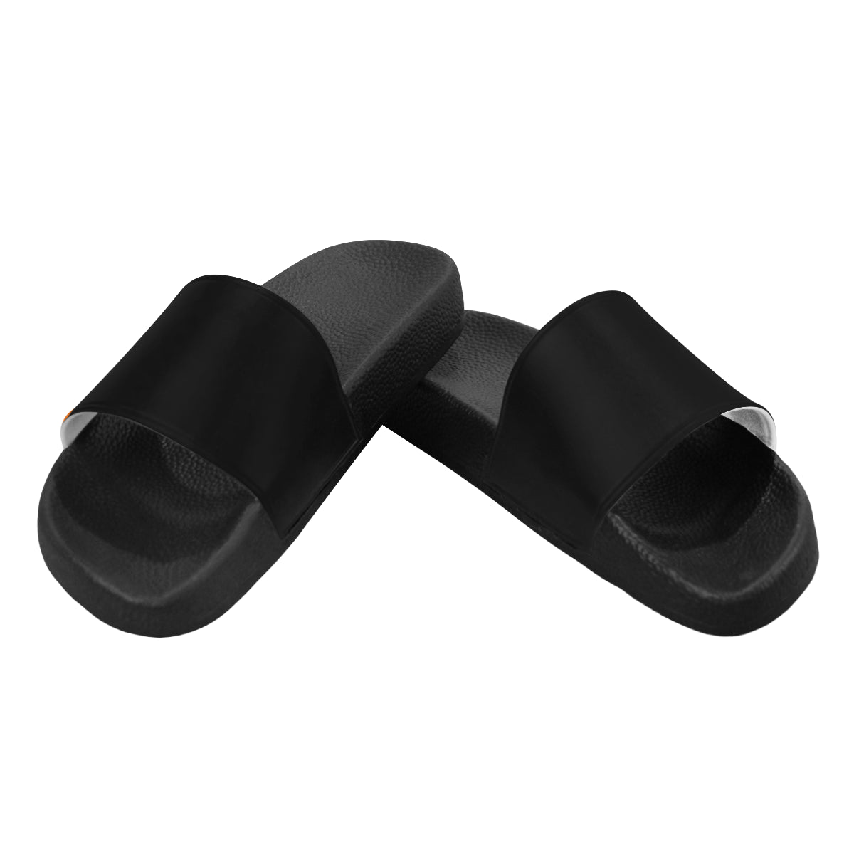 FRESH UP ORANGE Men's Slide Sandals (Model 057)