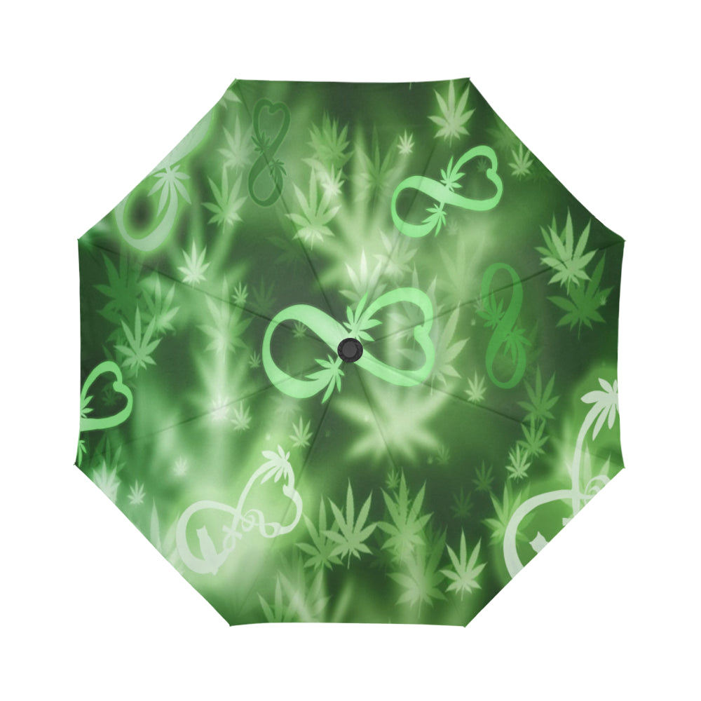 INFINITY GREEN COSMOS Auto-Foldable Umbrella