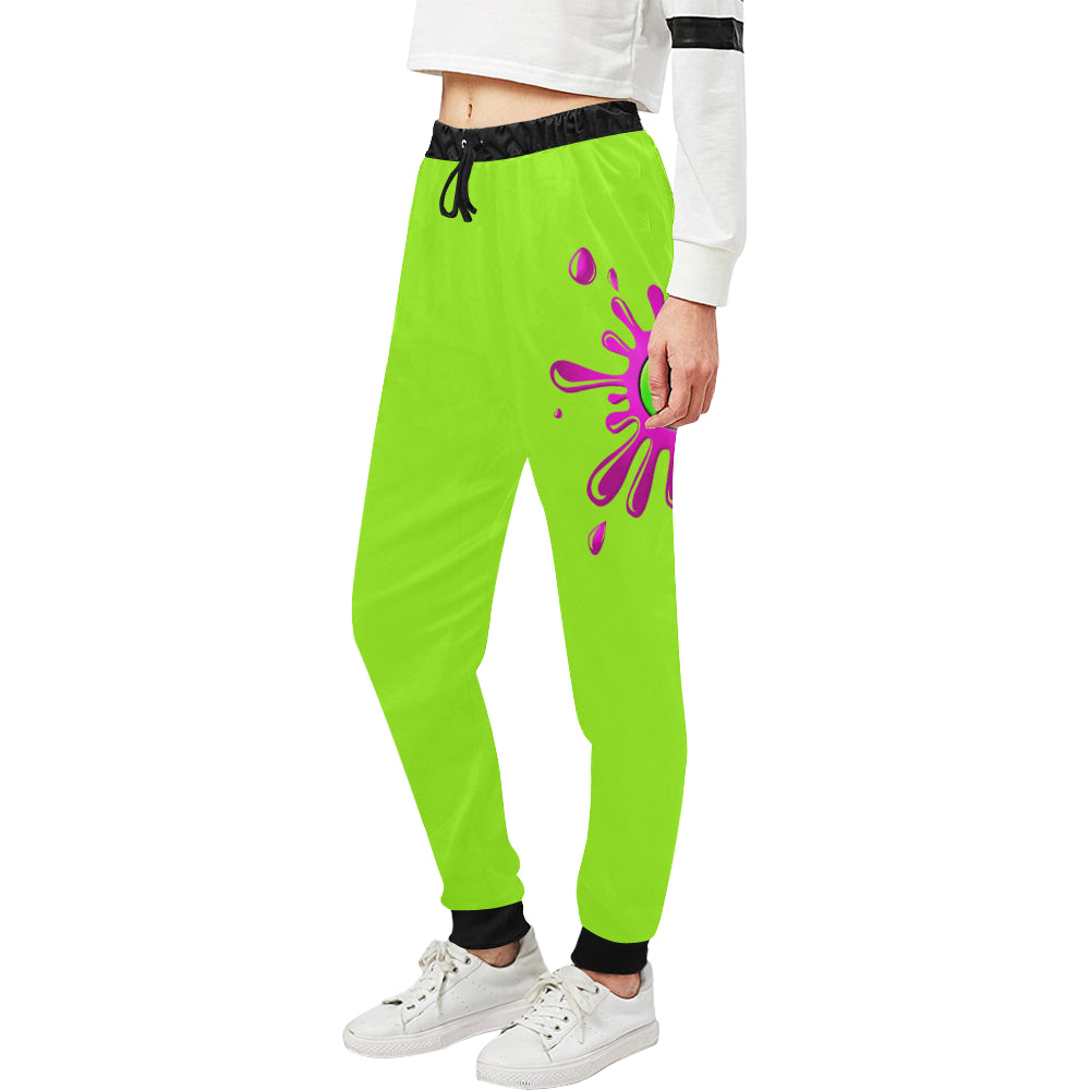SPLASH OUT FLUO Women's All Over Print Sweatpants (Model L11)