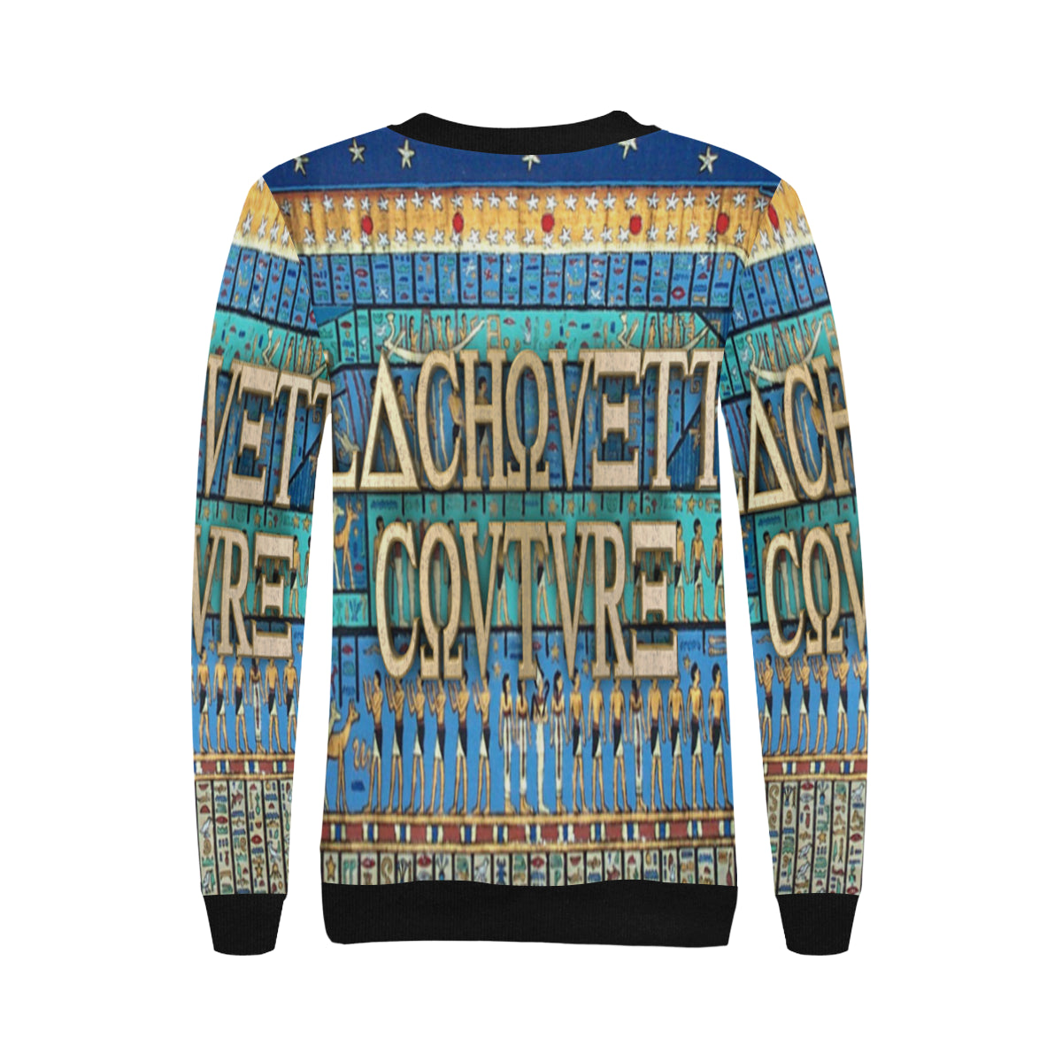 THE NUN Women's Rib Cuff Crew Neck Sweatshirt (Model H34)
