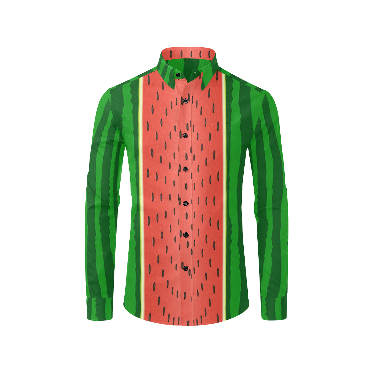 watermelon Men's All Over Print Casual Dress Shirt (Model T61)