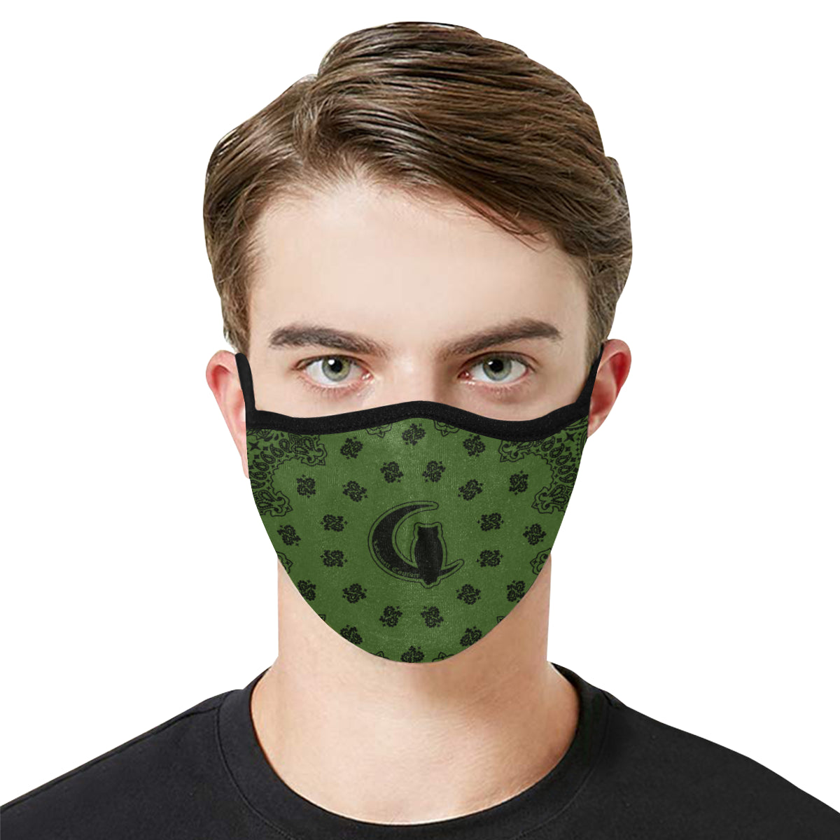 BANDANA KAKI Mouth Mask in One Piece (2 Filters Included)