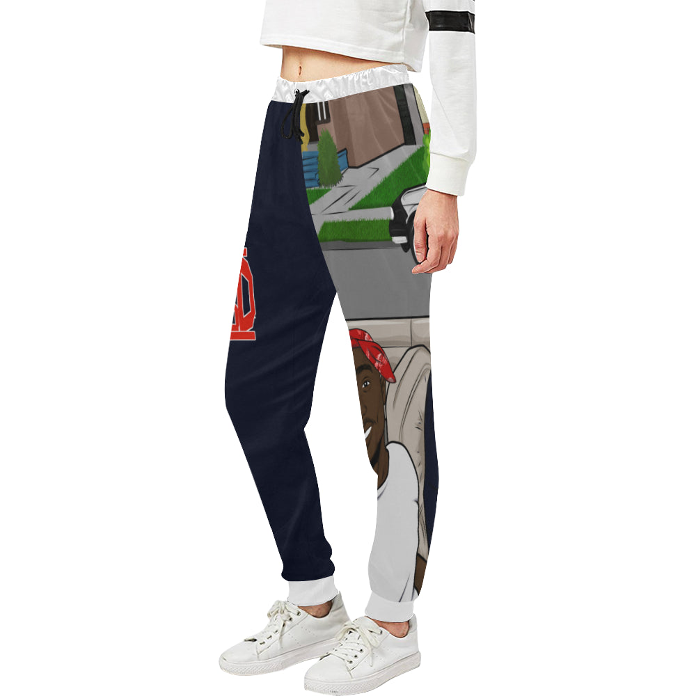 ANGEL OF THE HOOD Women's All Over Print Sweatpants