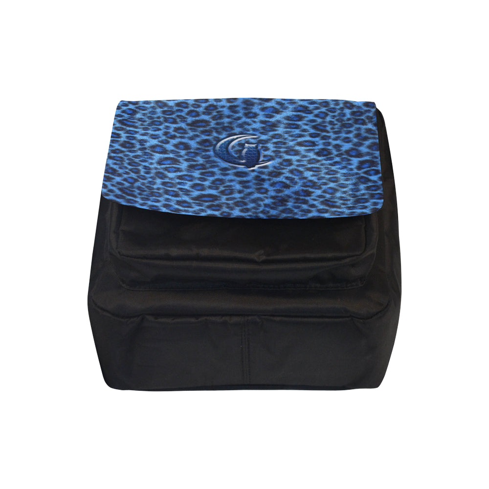 BLUE TIGER CROCO SKIN Crossbody Nylon Bags