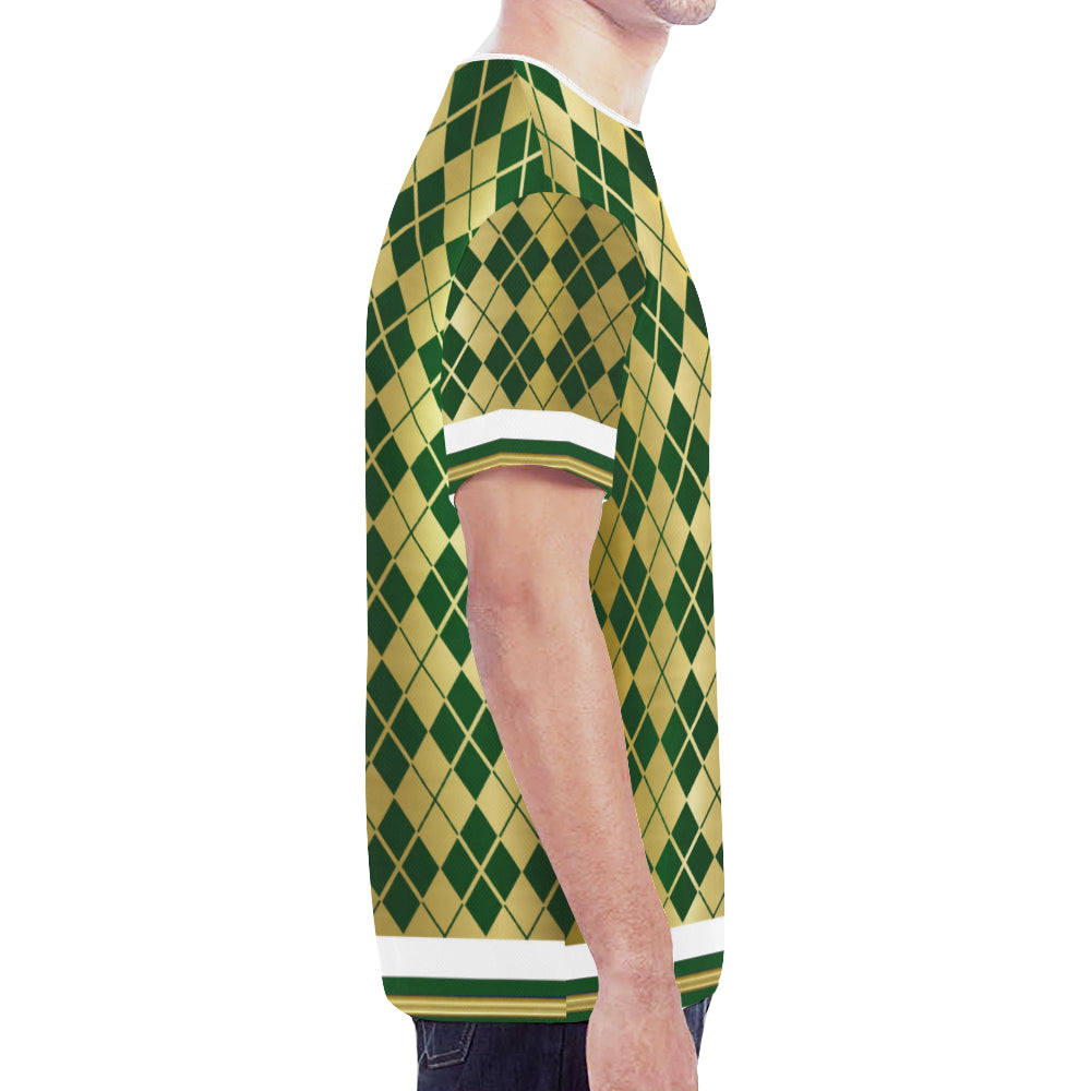 ARLEQUIN GREEN New All Over Print T-shirt for Men