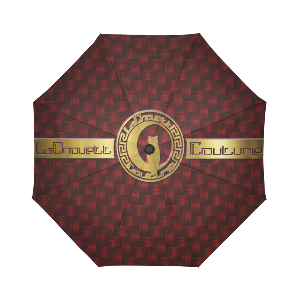 DELUXE RED Auto-Foldable Umbrella