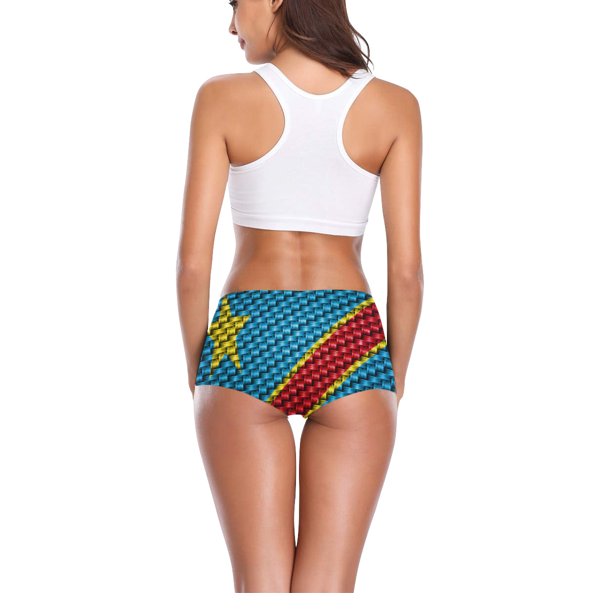 REP.CONGO FLAG Women's All Over Print Boyshort Panties (Model L31)