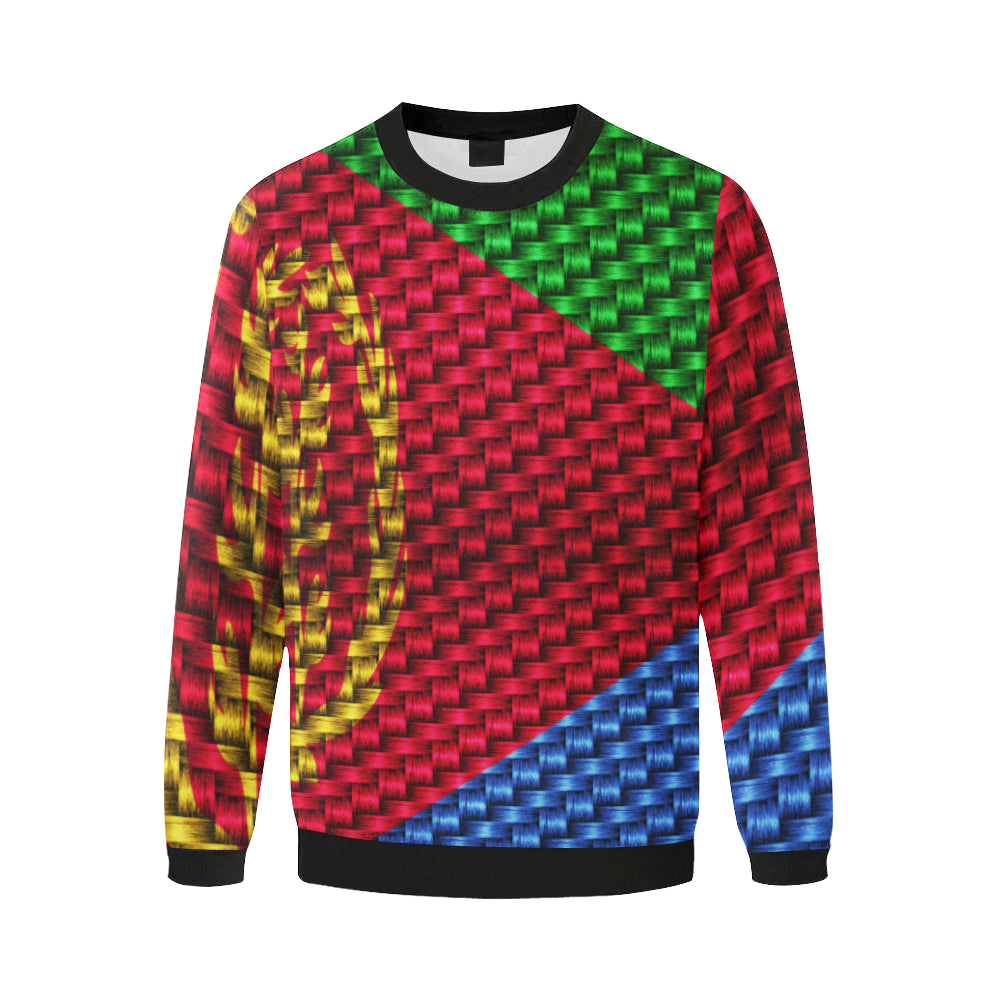 ERITREA Men's Oversized Fleece Crew Sweatshirt