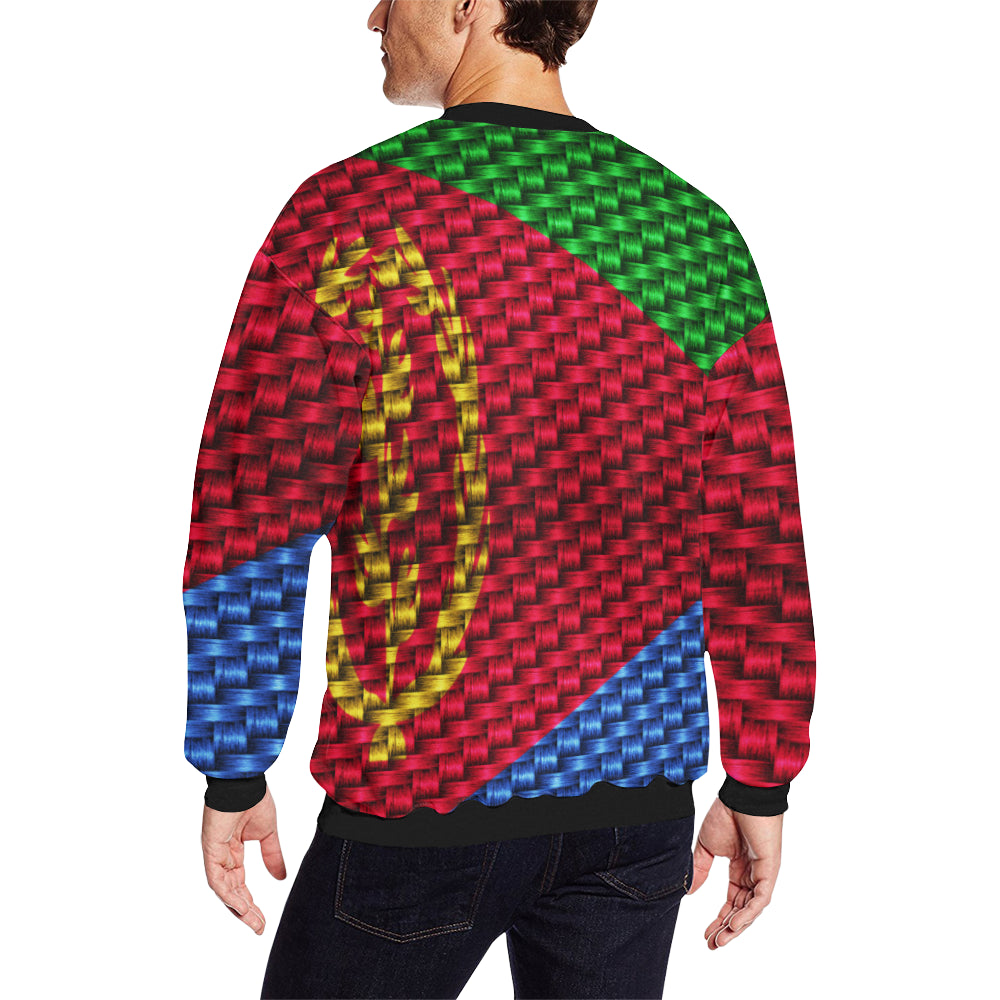 ERITREA Men's Oversized Fleece Crew Sweatshirt
