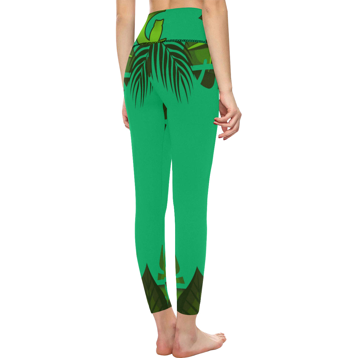 FOREST TROPICAL All Over Print High-Waisted Leggings