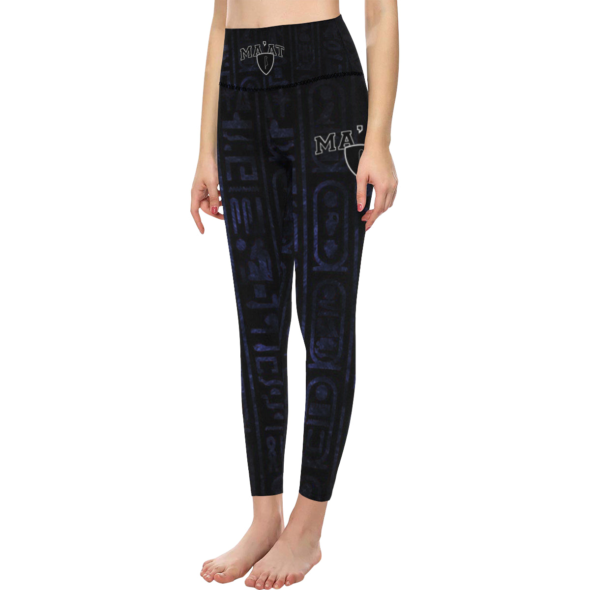 MA'AT All Over Print High-Waisted Leggings (Model L36)