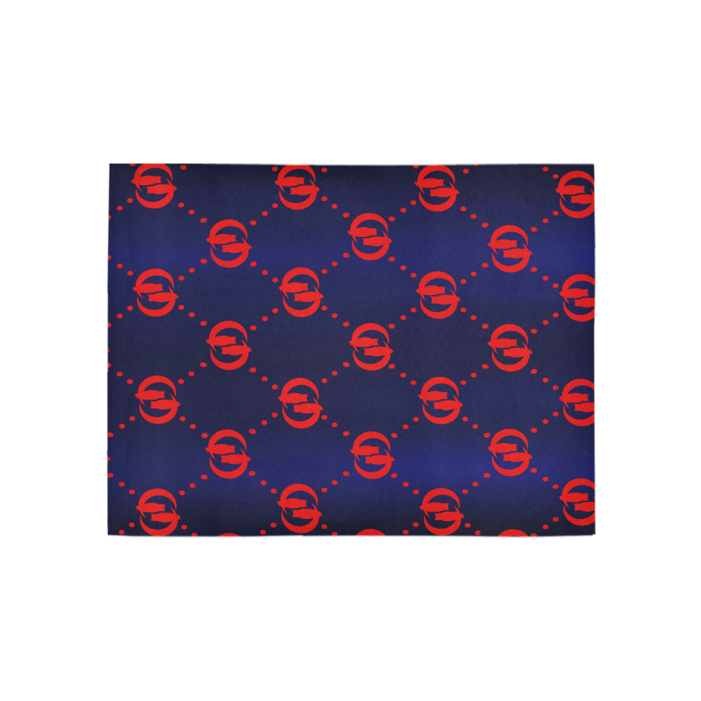 GOODY RED BLUE Area Rug 5'3''x4'