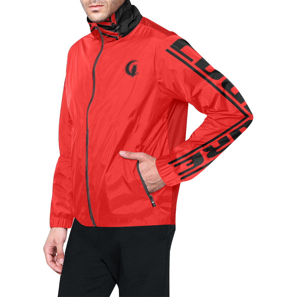 SIDEKICC RED Unisex All Over Print Windbreaker