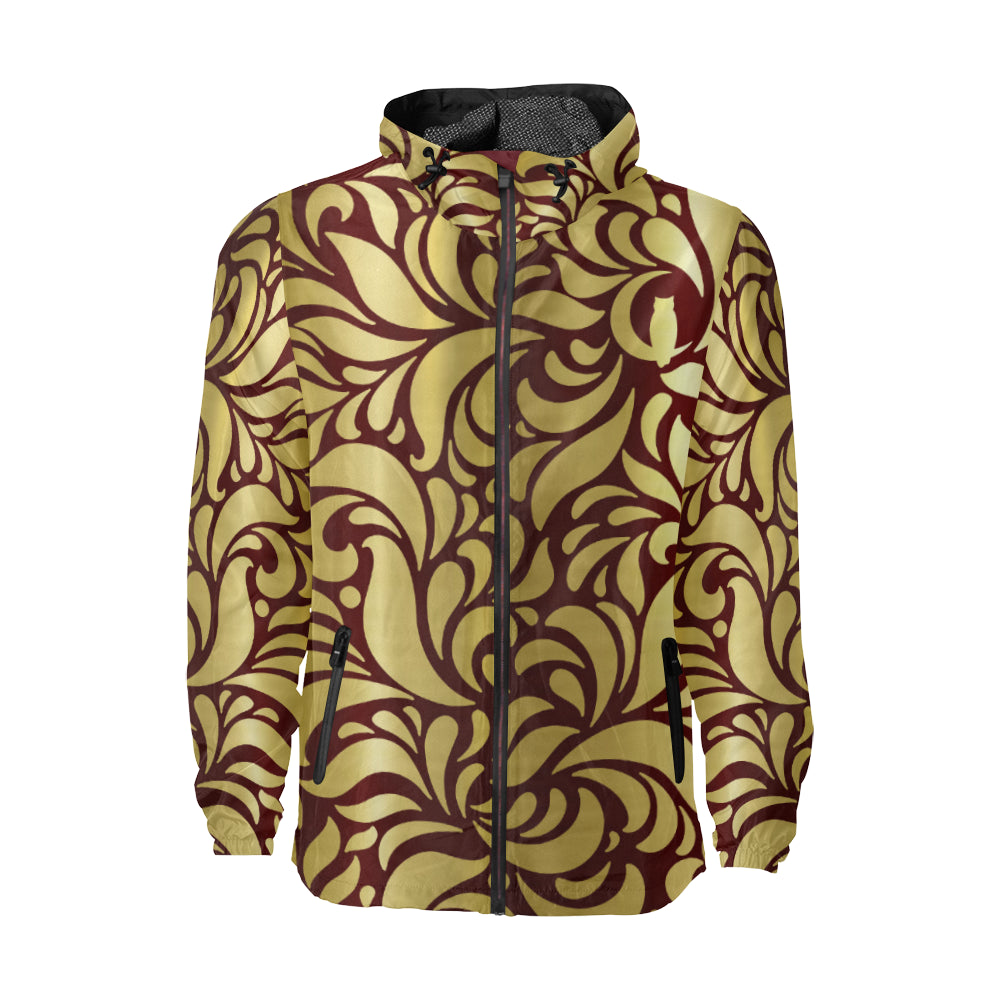 GORGIOUS LEAF BRDX GLD Unisex All Over Print Windbreaker