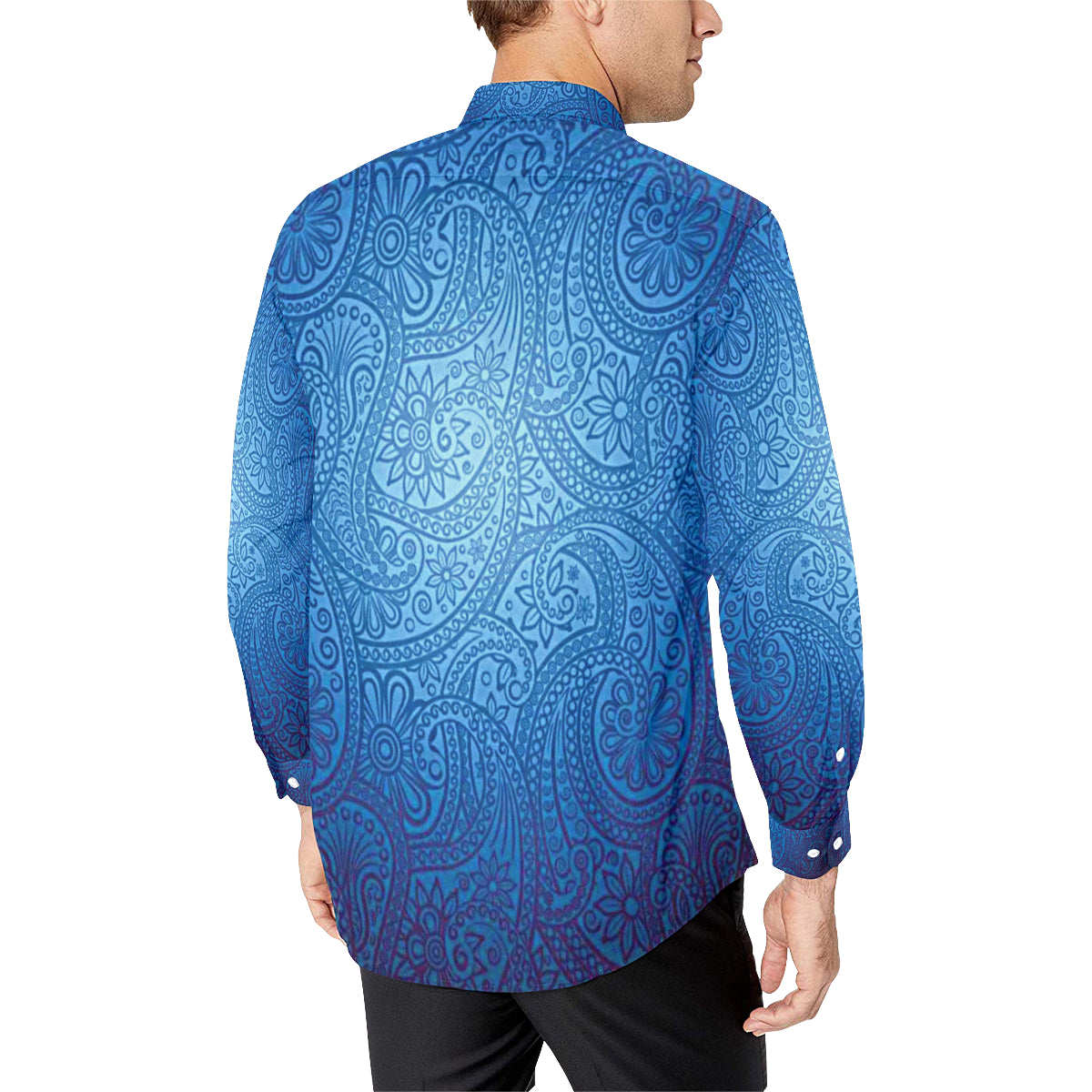 LUXURY GANG Cs'UP Men's All Over Print Casual Dress Shirt (Model T61)