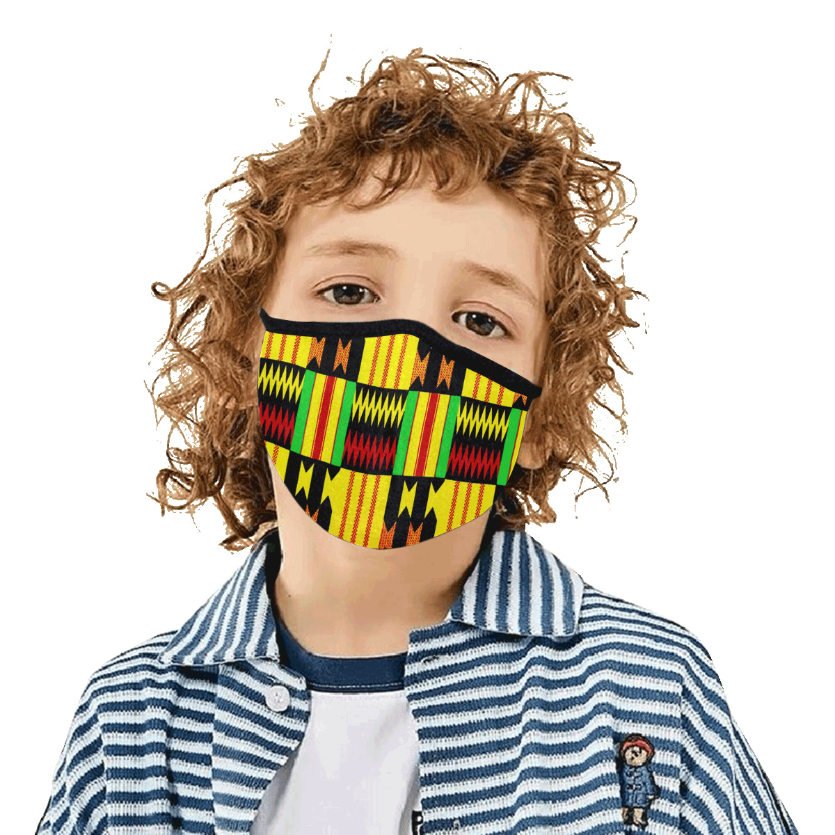 KENTE RASTA Mouth Mask in One Piece (2 Filters Included)