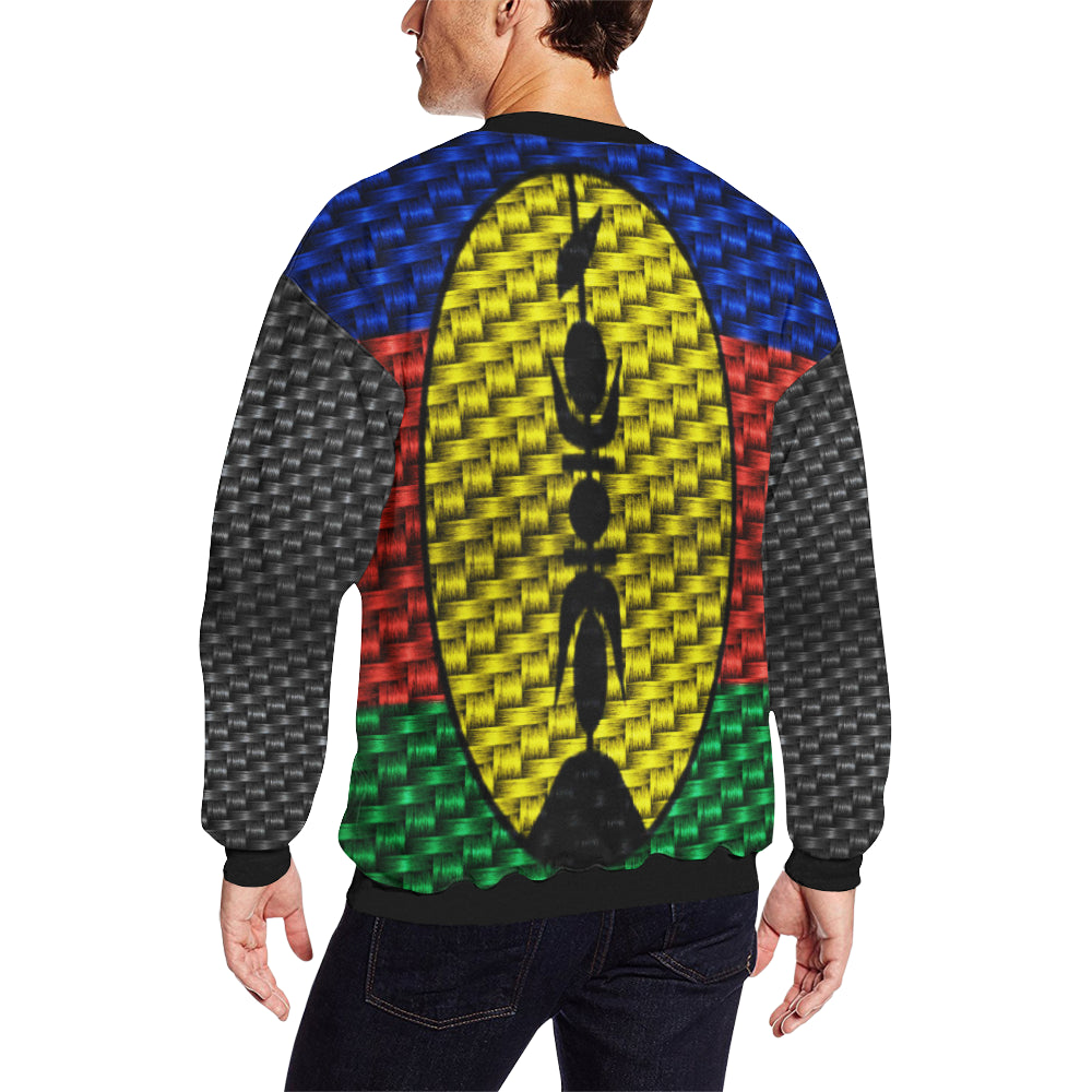 NOUVELLE CALEDONIE Men's Oversized Fleece Crew Sweatshirt