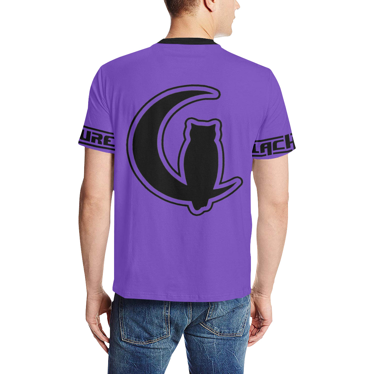 BLACC BORDER VIOLET Men's All Over Print T-Shirt