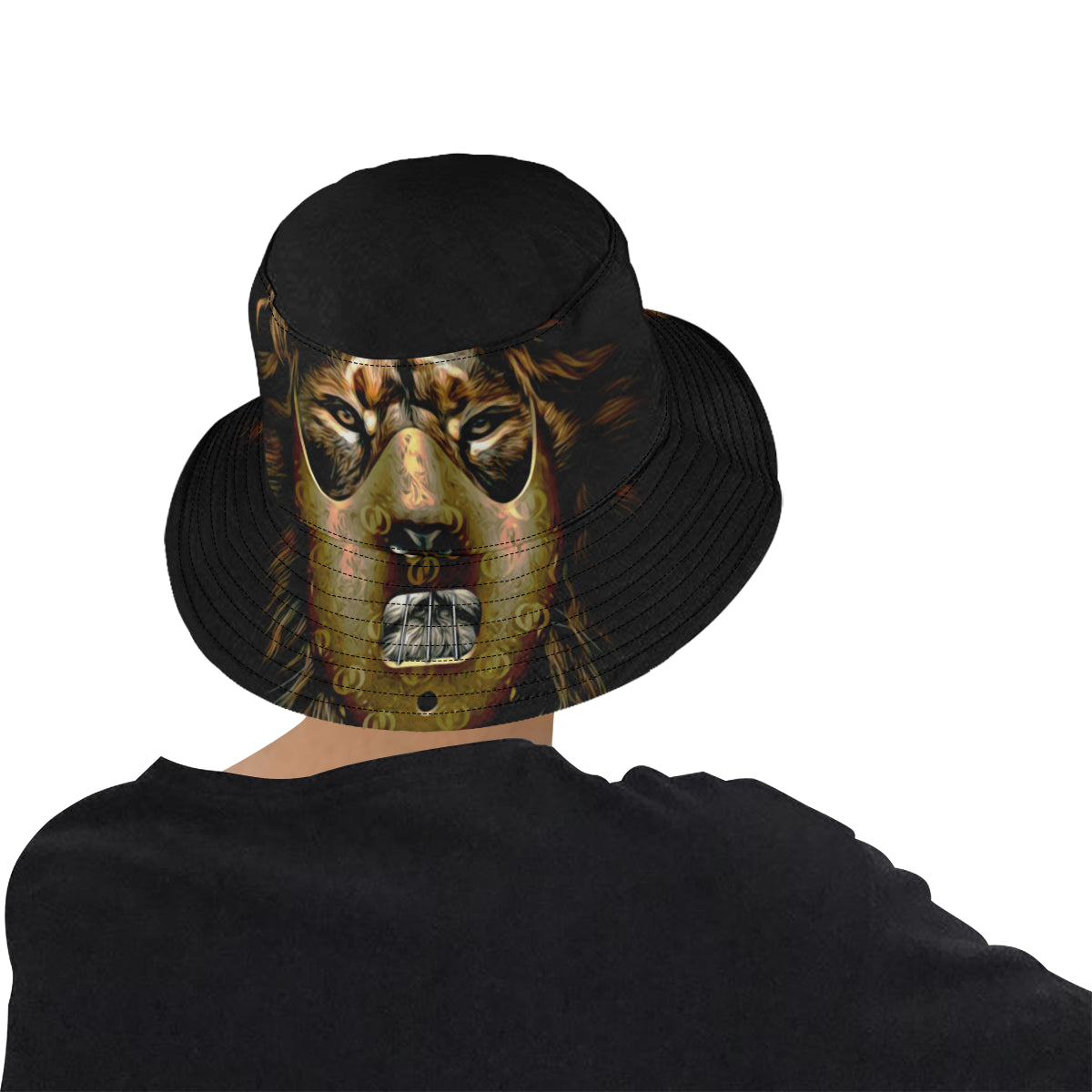 LION All Over Print Bucket Hat for Men