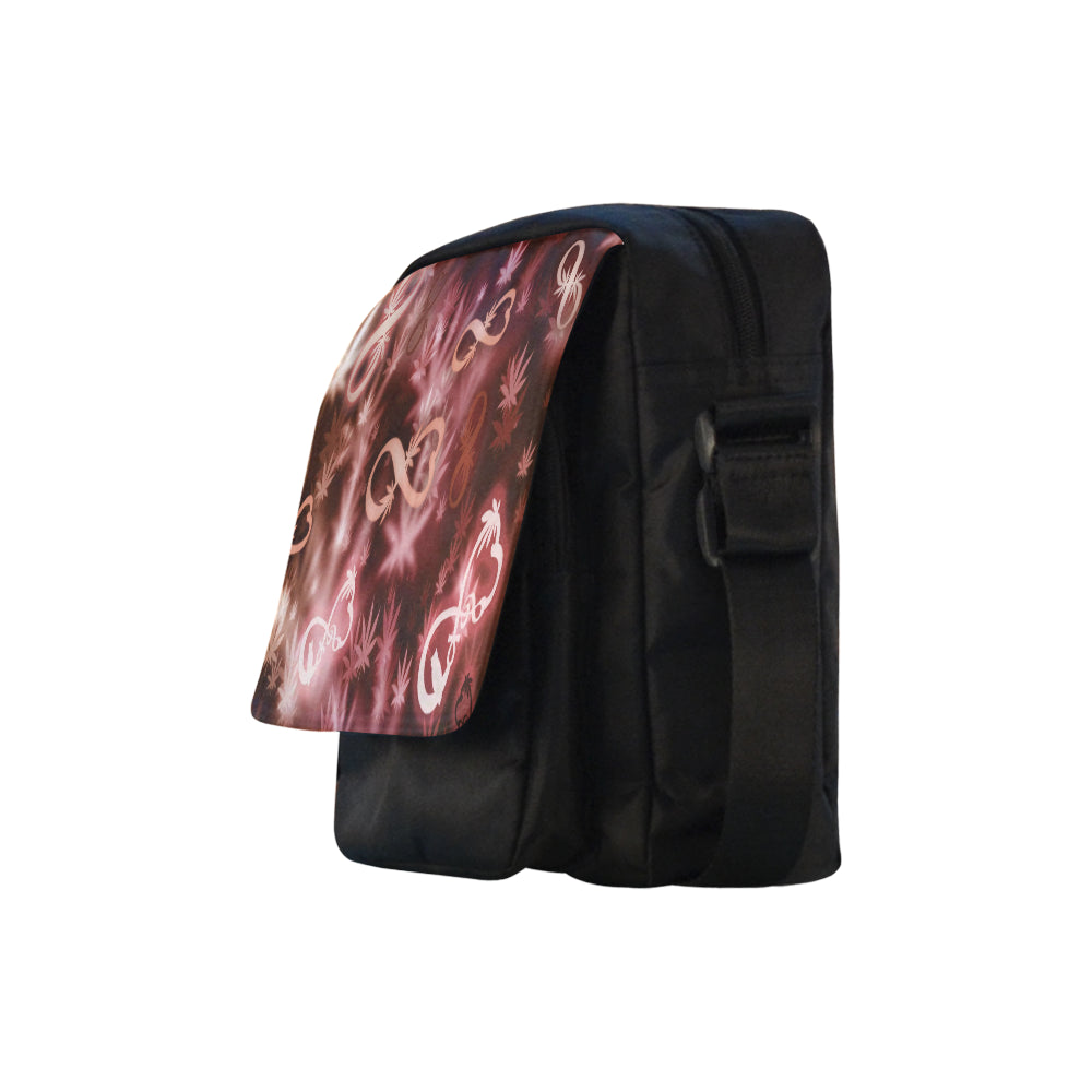 INFINITY RED COSMOS Crossbody Nylon Bags (Model 1633)