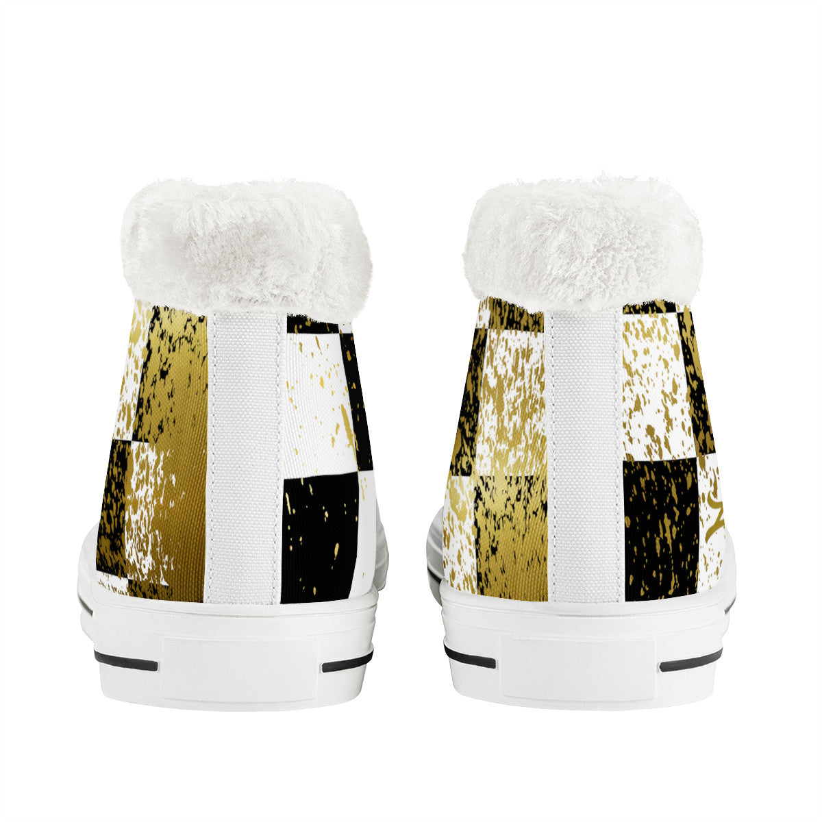 DAMIER IN GOLD Canvas Shoes