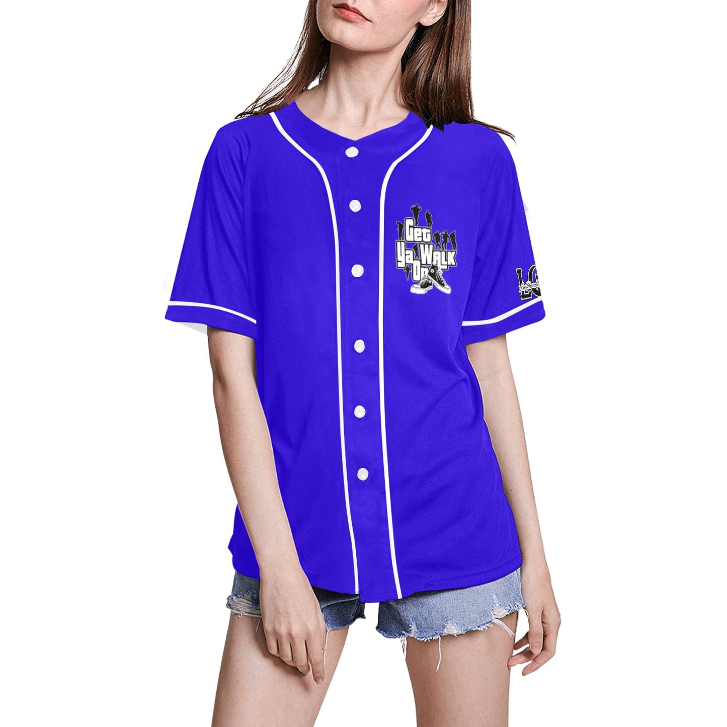 GET YA WALK ON Baseball Jersey for Women