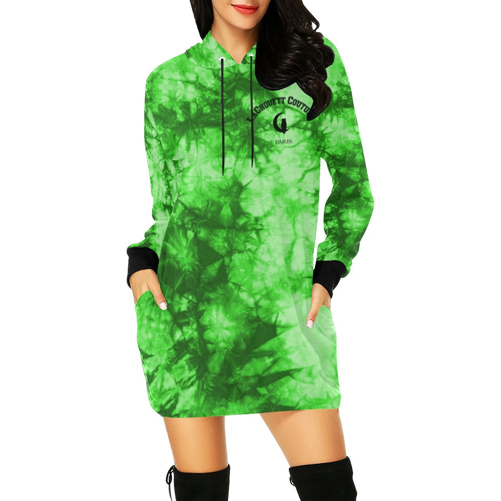 TIE DYE  Hoodie Mini Dress