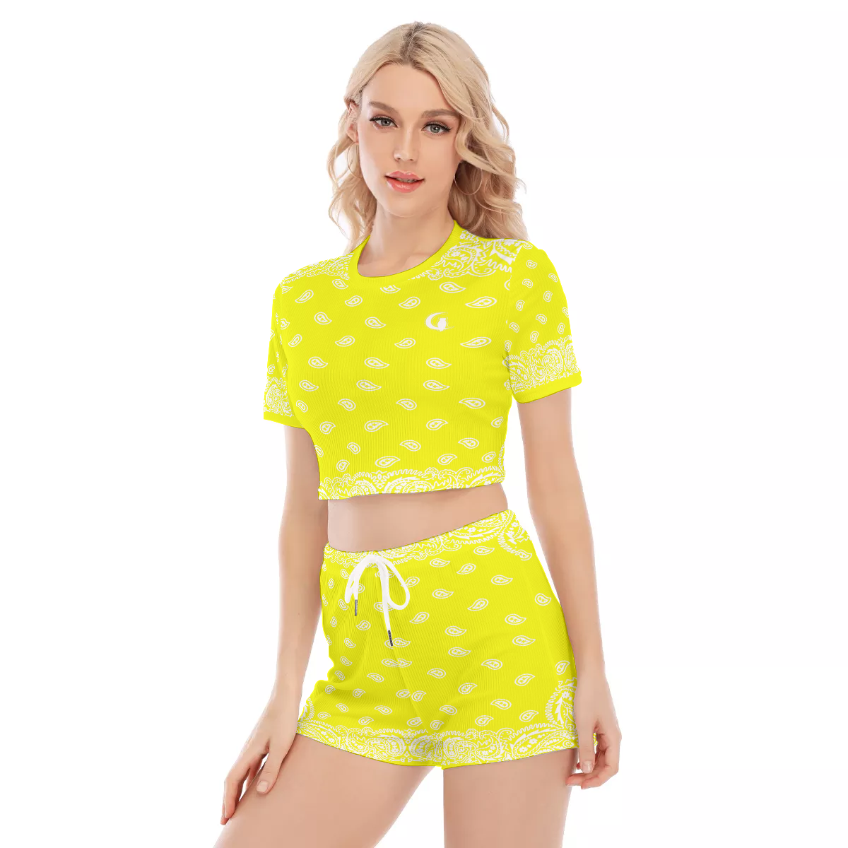 BANDANA FULLY L.K Women's O-neck T-shirt Shorts Suit