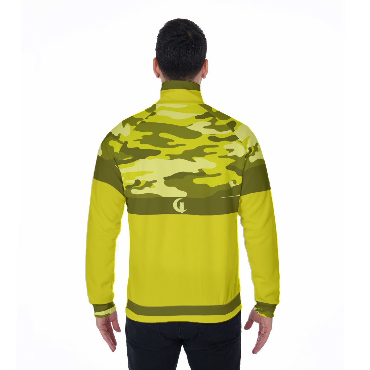 CAMOUFLAGE YLW Stand Collar Jacket