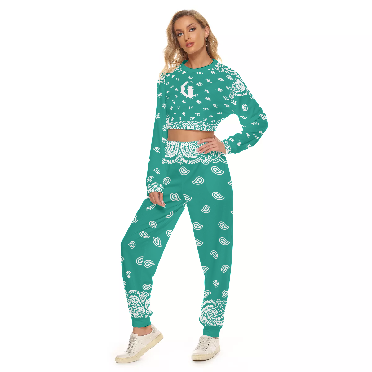 BANDANA FULLY MORPH Women's Crop Sweatshirt Suit