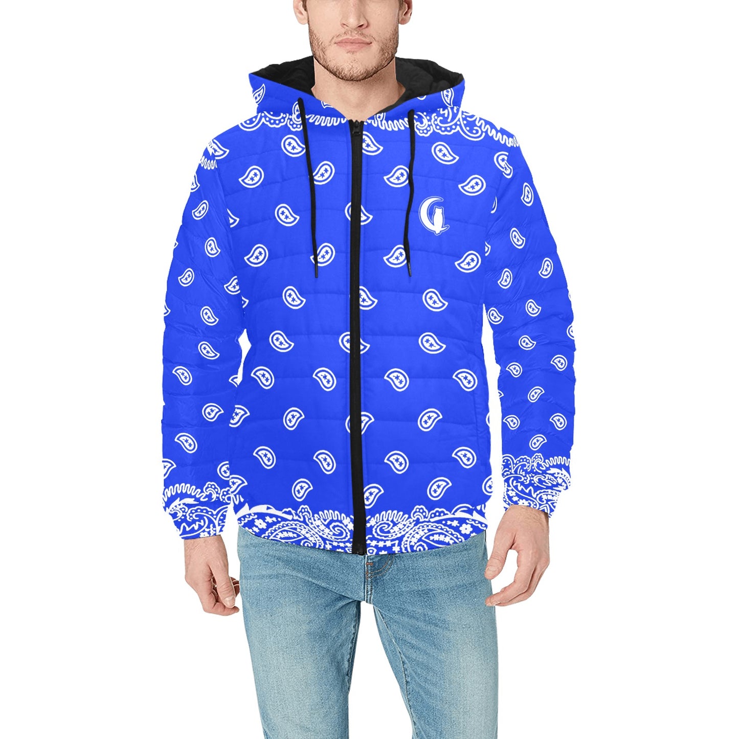 BANDANA FULLY Men's Padded Hooded Jacket
