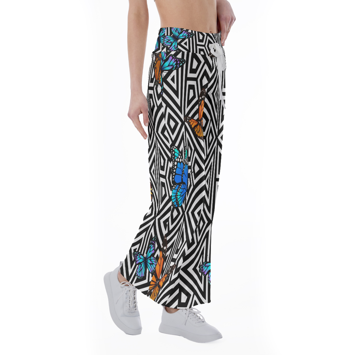 BUTTERFLY Women's High-waisted Trousers