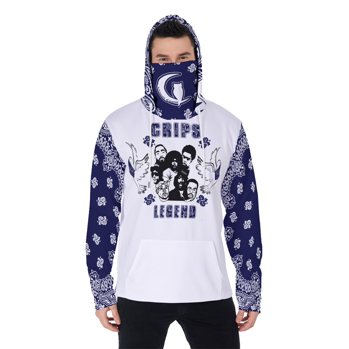 CRIPS LEGEND Heavy Fleece Pullover Hoodie With Mask