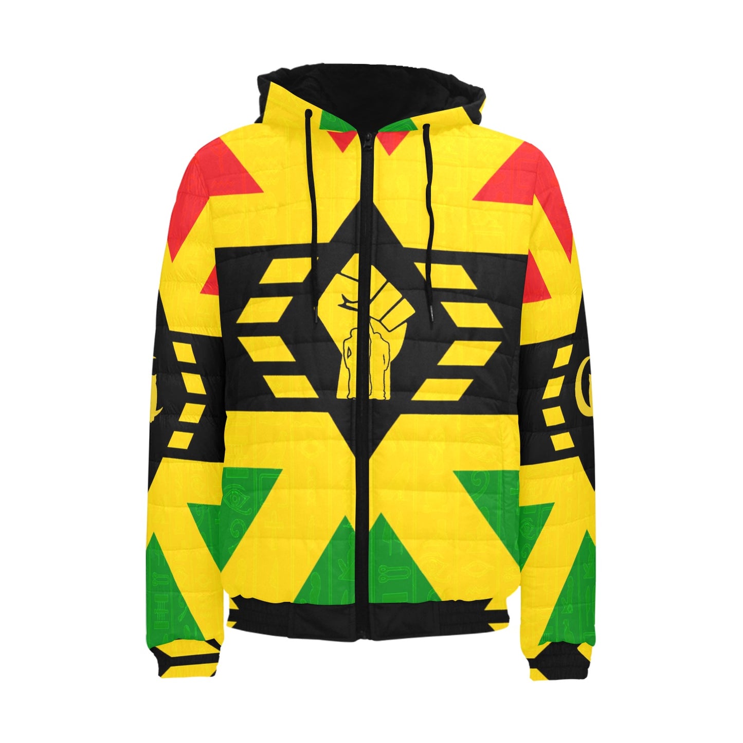 FIST UP RBG PADDED HOODIE JACKET Men's Padded Hooded Jacket