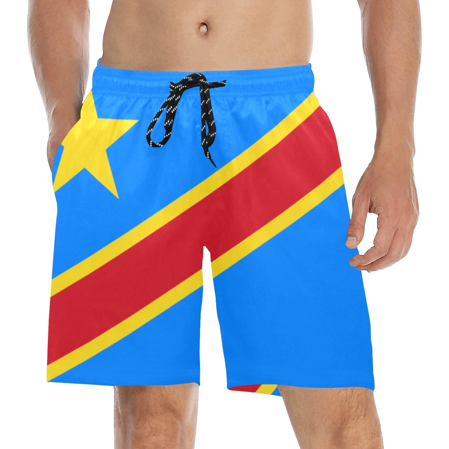 AFRIKA FR Men's Mid-Length Beach Shorts