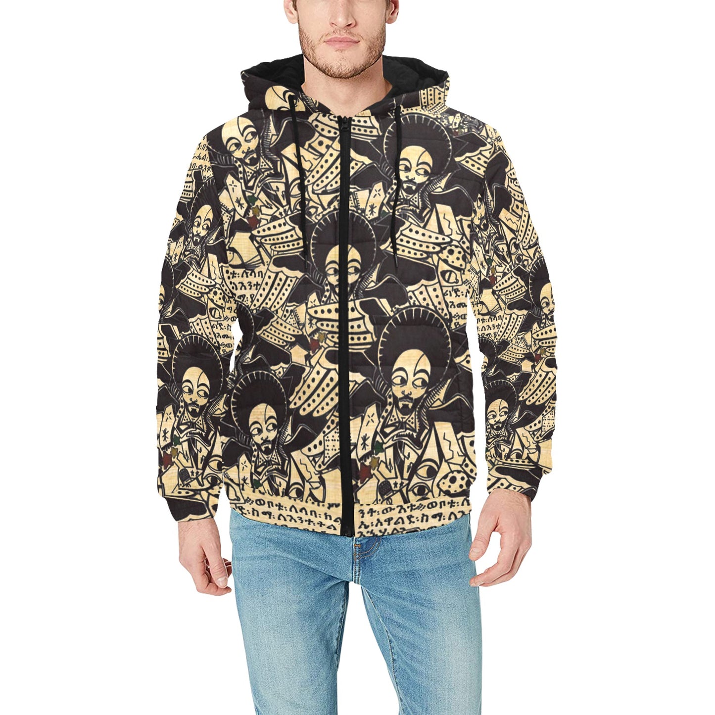 SATTA MASSAGANA Men's Padded Hooded Jacket