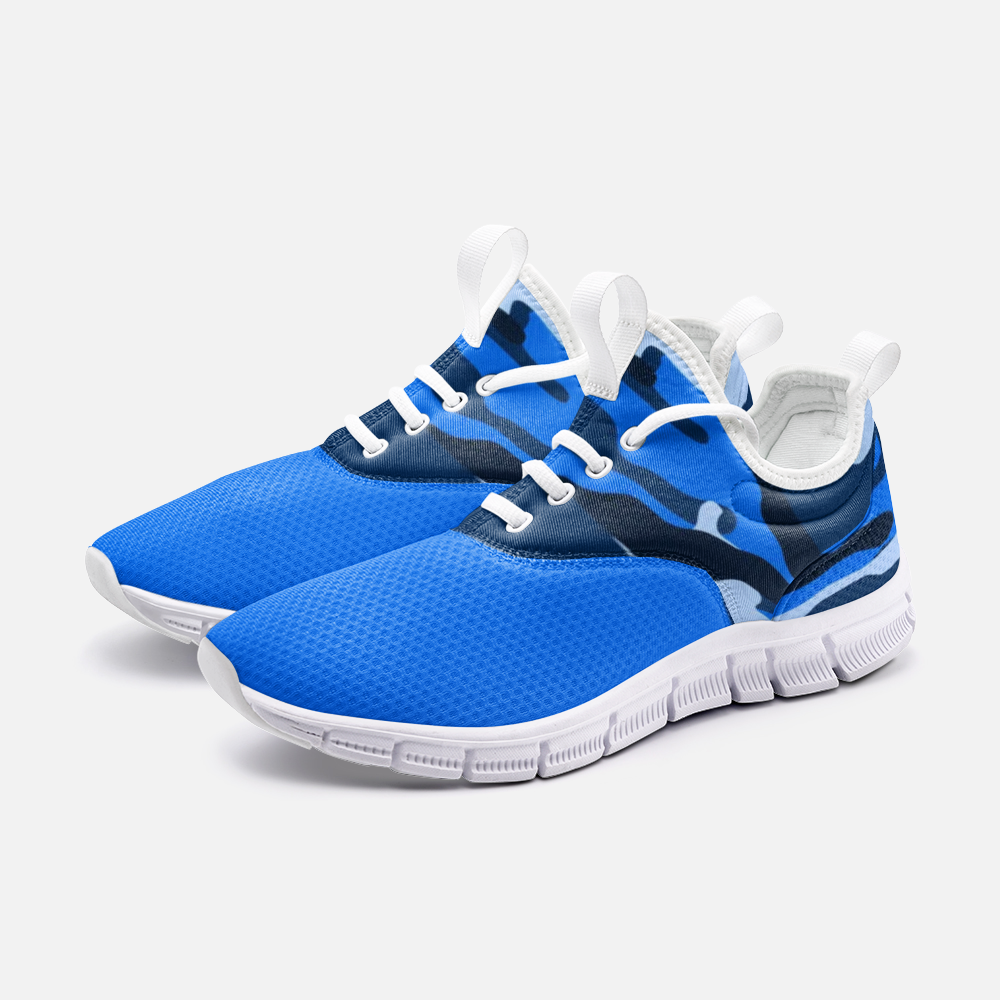 CAMOUFLAGE BLUE Unisex Lightweight Sneaker City Runner