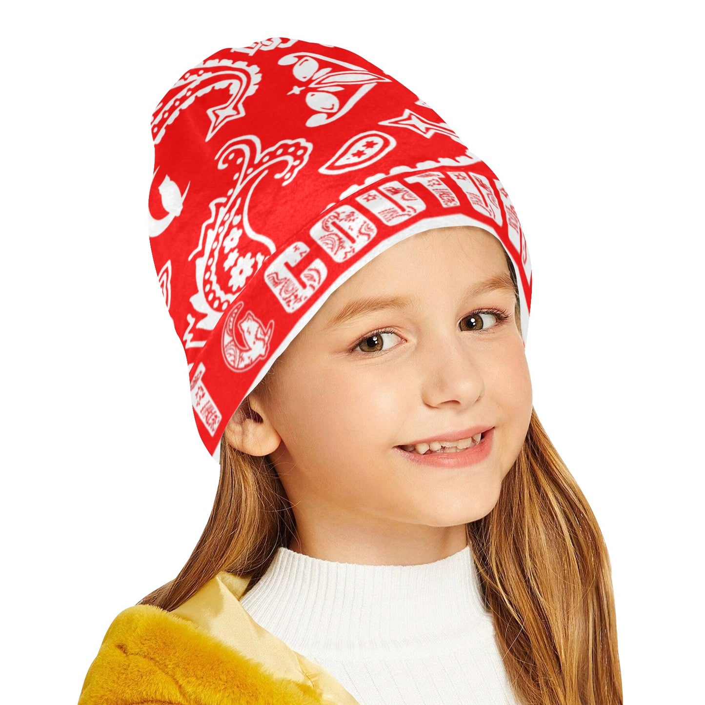 BANDANA PAISLEY All Over Print Beanie for Kids