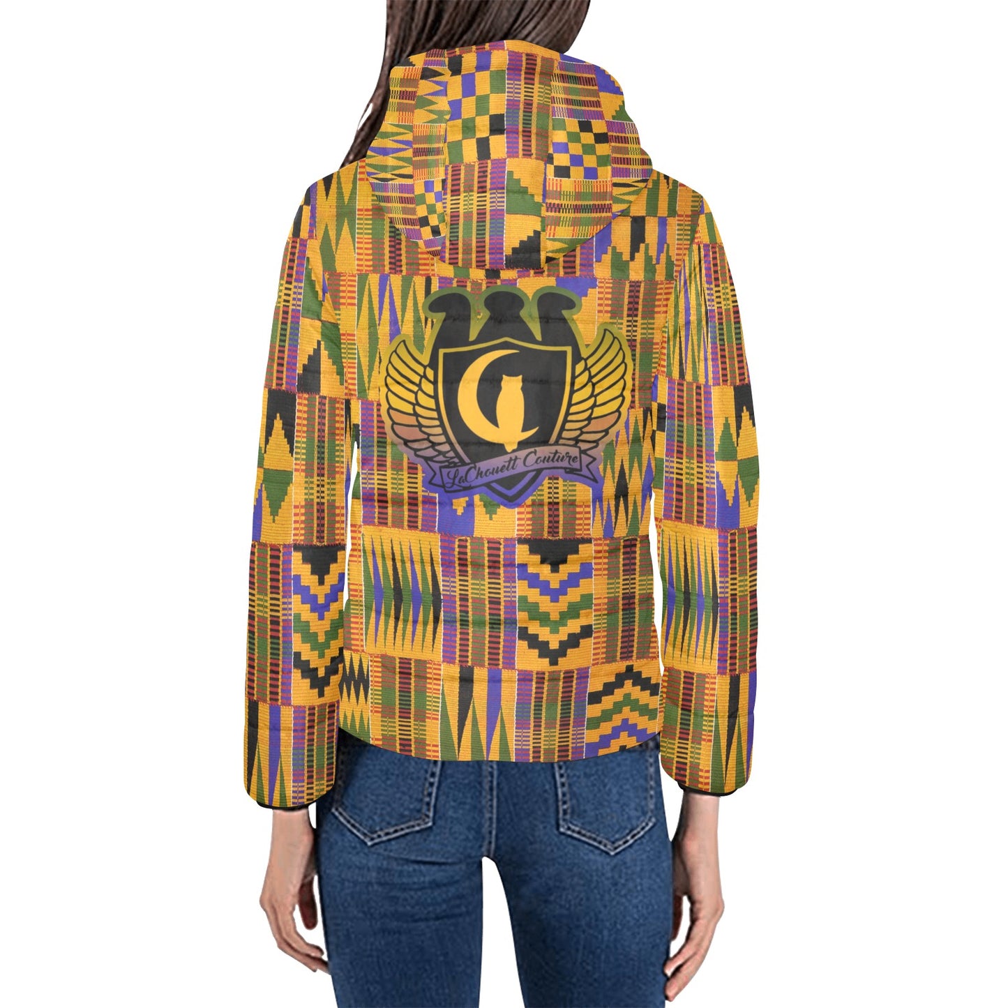 KENTE ATEF Women's Padded Hooded Jacket (Model H46)