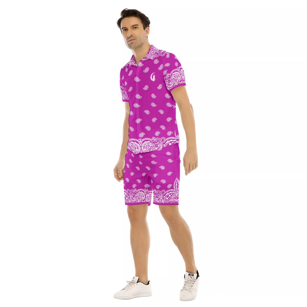 BANDANA FULLY GRAPES Men's Short Sleeve Shirt Sets