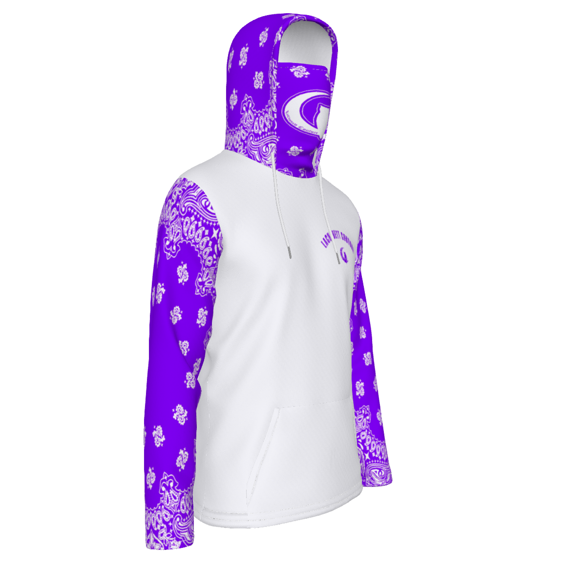 BANDANA GRAPE Unisex Pullover Hoodie With Mask