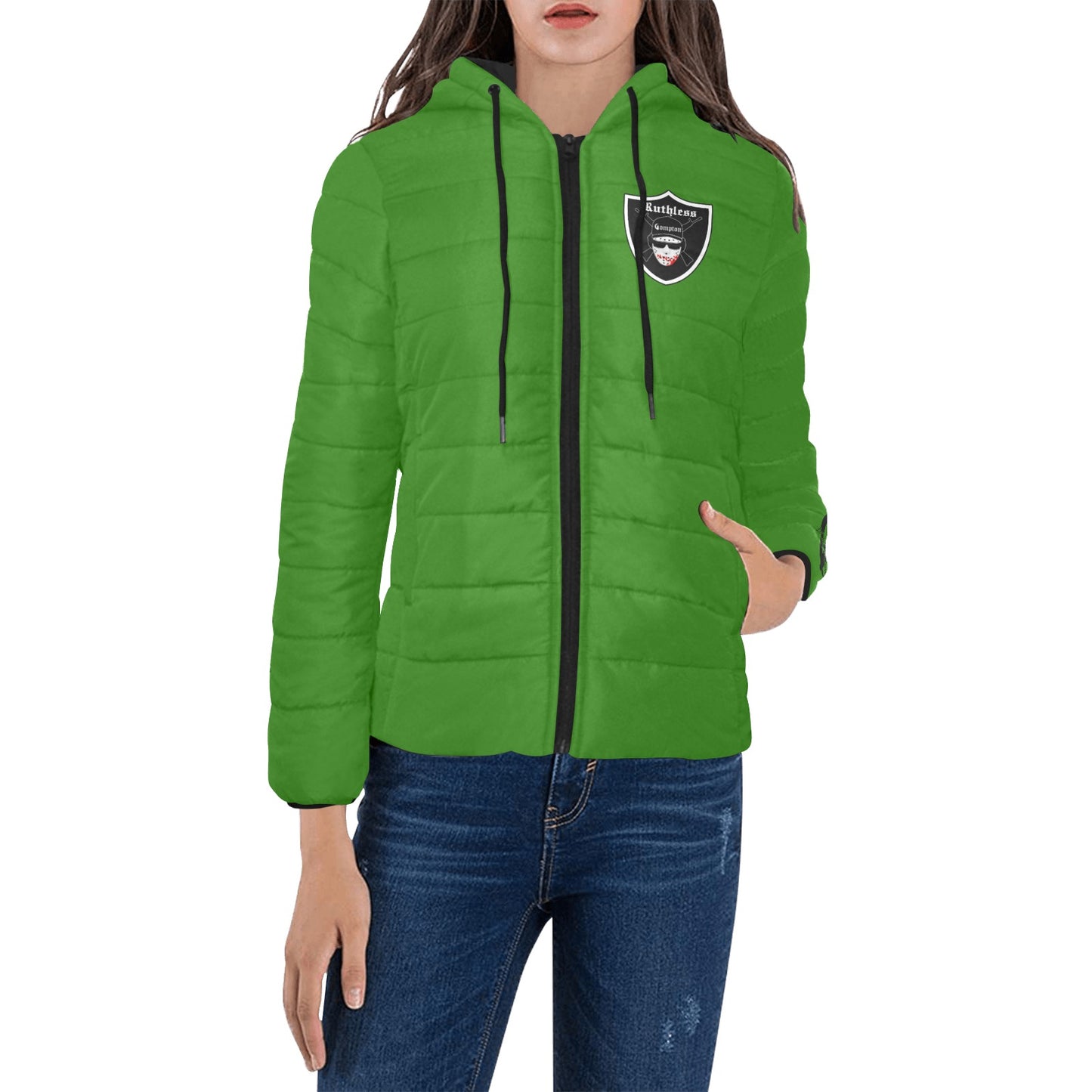 EAZY-E RUTHLESS Women's Padded Hooded Jacket